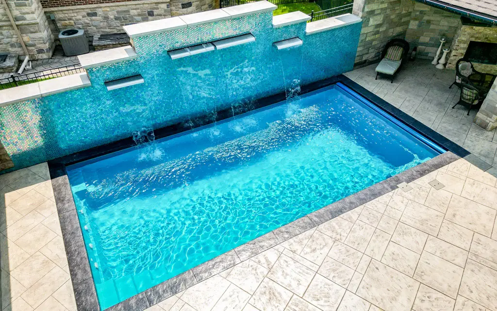 Bond Aquatics showcases the Supreme fiberglass swimming pool